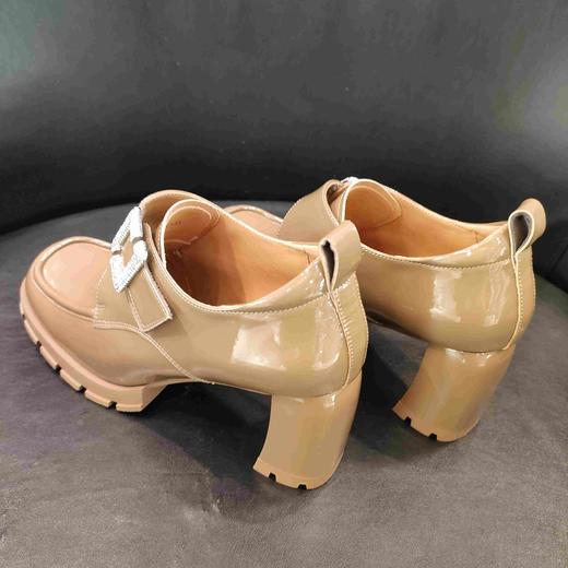 LFGJ凌介X0403 漆皮粗跟休闲鞋 商品图9