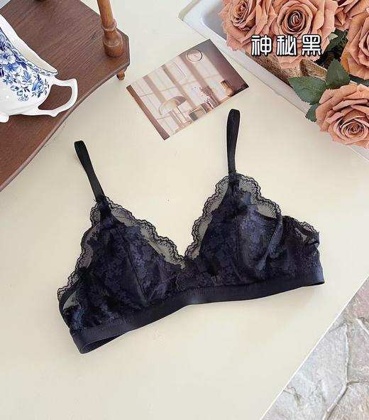 【GZ】无忧购49元2件法式序曲超薄蕾丝内衣透气亲肤兔耳杯文胸（截单后7天发货) 商品图8
