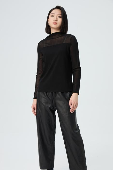 【老客户必入超好看】水淼加大码女装胖MM2025冬新款新品高弹百搭网眼套头衫1429 商品图5