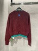 女款短款拼色针织毛衣014 商品缩略图1