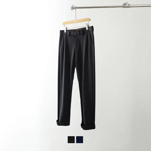 抗皱强捻羊毛】西裤黑色商务正装男士宽松长裤 商品图3