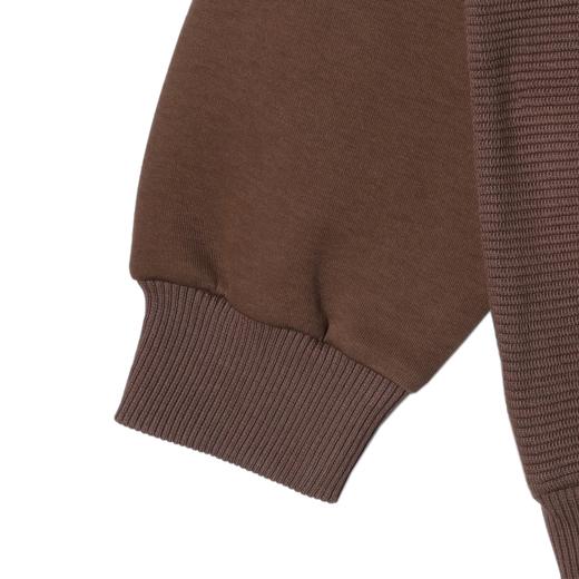 SDSA男士秋冬新款痞帅男装美式复古拼接按扣翻领卫衣时尚宽松上衣 商品图3