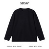 SDSA男士秋冬新款痞帅男装韩版条纹缝线圆领长袖T恤简约风百搭潮 商品缩略图0