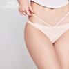 3条98元好奇蜜斯蕾丝低腰性感纯欲三角内裤女7A抗菌纯棉裆透气白  洛根、雅思内裤 商品缩略图0