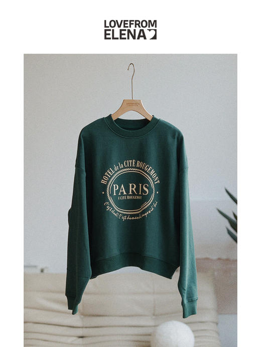 *韩牌ORE代工厂升级款 字母印花卫衣 商品图2