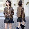 2025年秋季新款显瘦时尚气质短款皮衣外套MLJL1630 商品缩略图3
