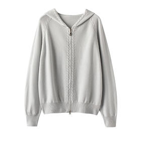 S·Y·C【国王的礼物】13.8微米超细100全羊毛开衫外套女