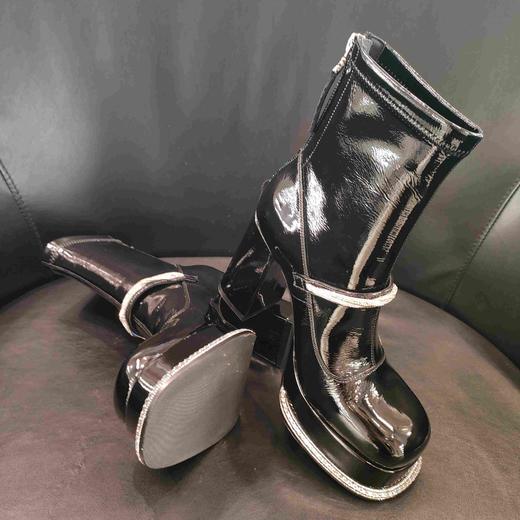 LFGJ 凌介X0107 水钻漆皮短靴 商品图9