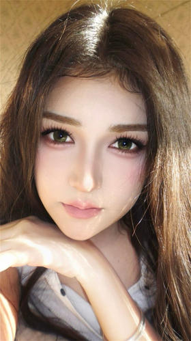 CHONOS 糯糯青山 日抛直径14.5mm混血美瞳 绿色 10片/盒