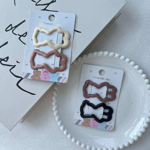 亮漆熊熊BB夹 纪念日百货门店同款163844700 商品图3