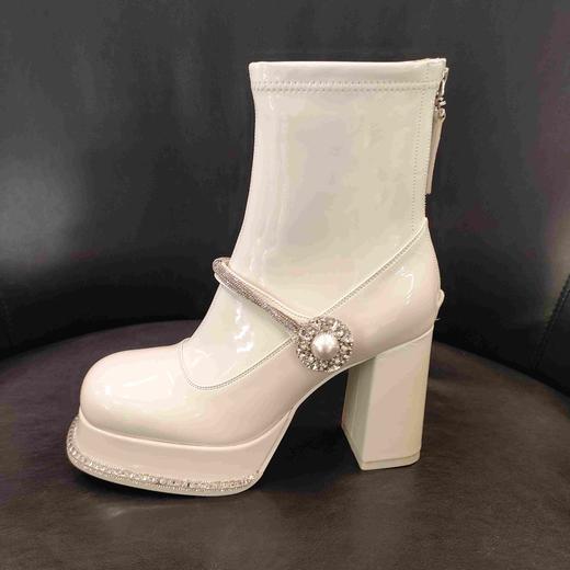 LFGJ 凌介X0107 水钻漆皮短靴 商品图1