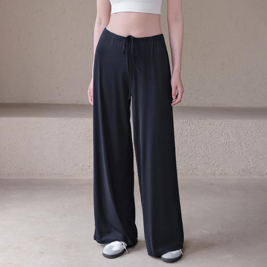 跃牌【安琪拉系列】凉感阔腿直筒裤抗菌宽松显瘦垂坠感跑步运动健身长裤CK5408 商品图1