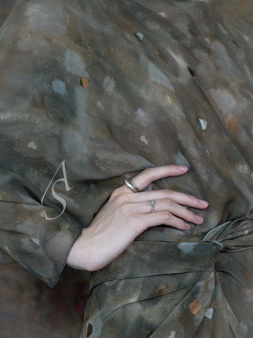 Cortana 25PF 弥金光影PAREO围裹式真丝半裙 商品图5