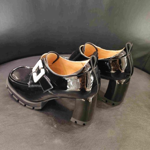 LFGJ凌介X0403 漆皮粗跟休闲鞋 商品图2