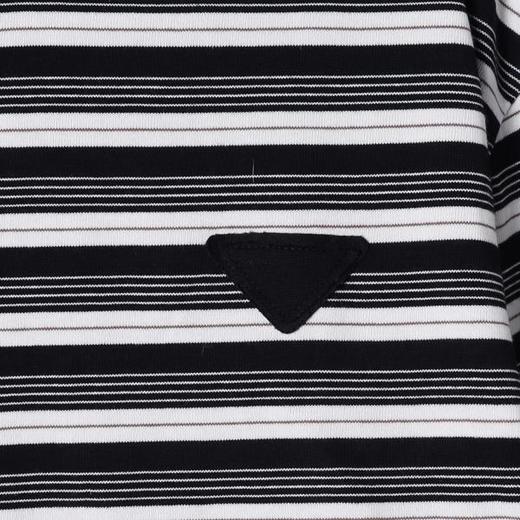 SDSA秋冬新款痞帅男装韩版街头撞色条纹倒三角圆领长袖T恤百搭 商品图2