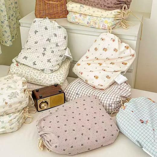 【YW】无忧购【甄选】皱皱纱云柔古法水洗棉小布袋四件套韩国极简（截单后3-5天发货) 商品图0