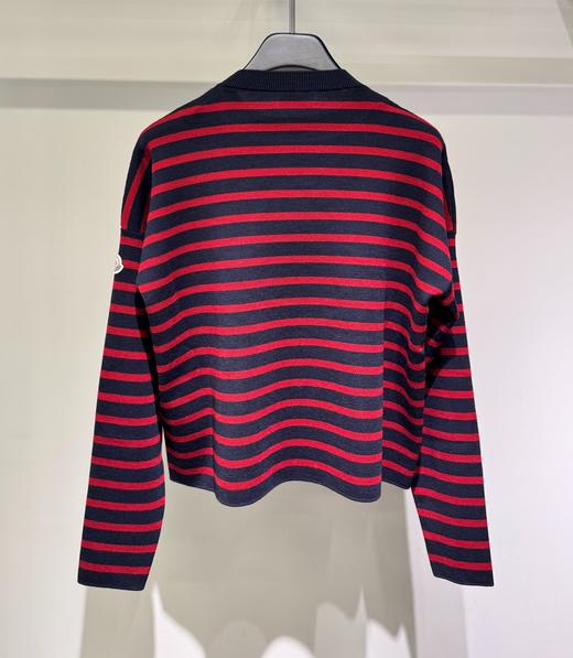 女款条纹logo针织衫毛衣018 商品图1