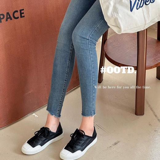 韩国PLAT BASE超软羊皮两穿小白鞋9901 商品图2