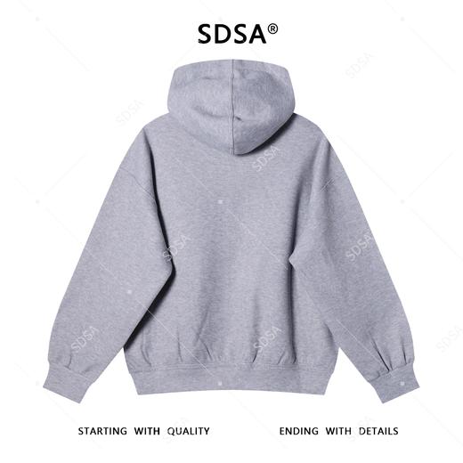 7103SDSA男士秋冬新款痞帅男装韩版纯色拉链连帽卫衣时尚百搭宽松上衣 商品图5