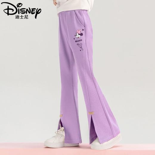 迪士尼女大童喇叭裤春秋款2025新款女童裤子春季洋气儿童休闲长裤 商品图1