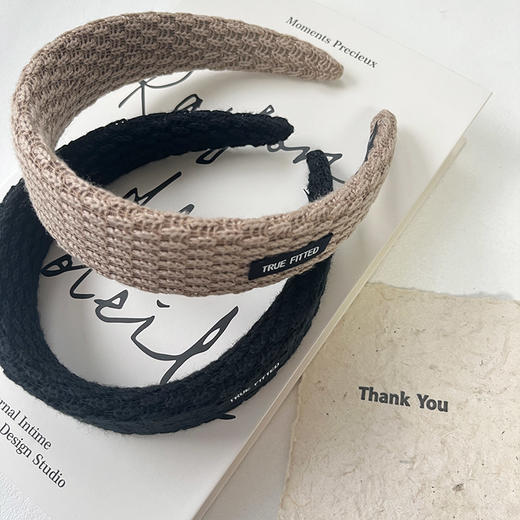 韩系毛线宽边发箍 纪念日百货门店同款164701065 商品图3