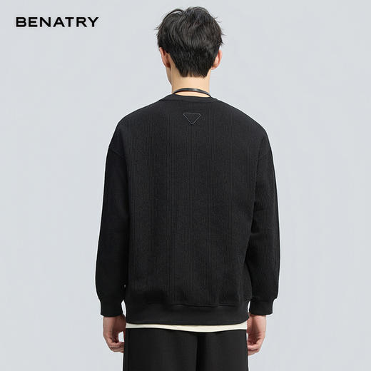 2025秋季新品肌理面料圆领卫衣ECF324004 商品图11