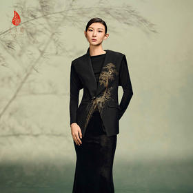 宋锦新中式轻奢女式马甲 椿萱图CY1045206035