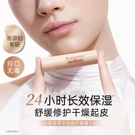 【水润唇膏】长效保湿 润护双唇防干燥 小麦胚芽水润倍护润唇膏（3.6g） 商品图1