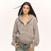 Ariseism 美式复古设计感卫衣外套女秋季新款休闲百搭宽松帽衫 商品缩略图2