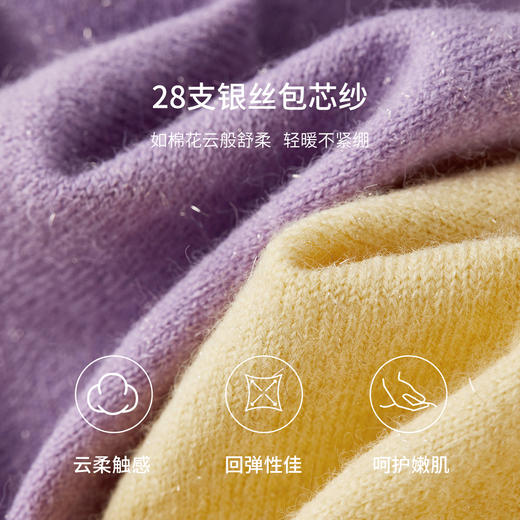 【内购】【撞色飘带】多巴胺优雅通勤飘带领单排扣软糯弹力开衫毛衣-W53EB3986 商品图4