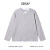 3268SDSA男士秋冬新款痞帅男装设计师撞色肌理感假两件长袖T恤百搭潮 商品缩略图1