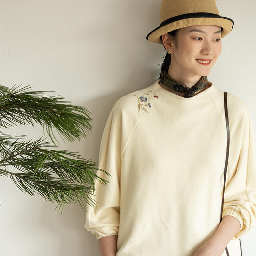 牧衣游 S999纯银老檀木耳环文艺复古 潇潇【不支持会员折】 商品图0