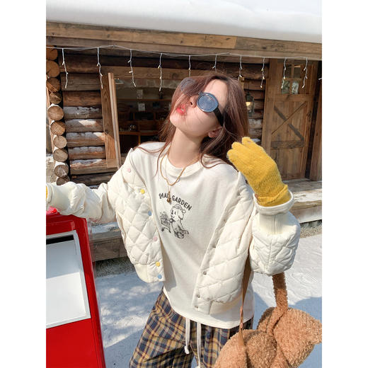 <曾小咸推荐> 打底衫T恤字母印花长袖【预售款，预计3-15天发货】 商品图3