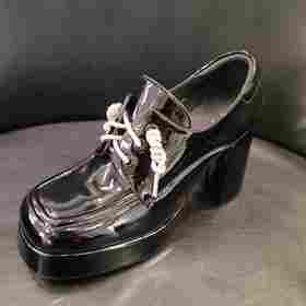 LFGJ凌介女鞋 X0104 时尚百搭粗跟鞋