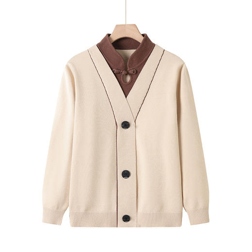 5528A洋气妈妈装春秋冬毛衣中年妇女时尚休闲上衣中老年宽松针织打底衫 商品图4