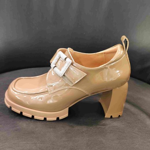 LFGJ凌介X0403 漆皮粗跟休闲鞋 商品图7