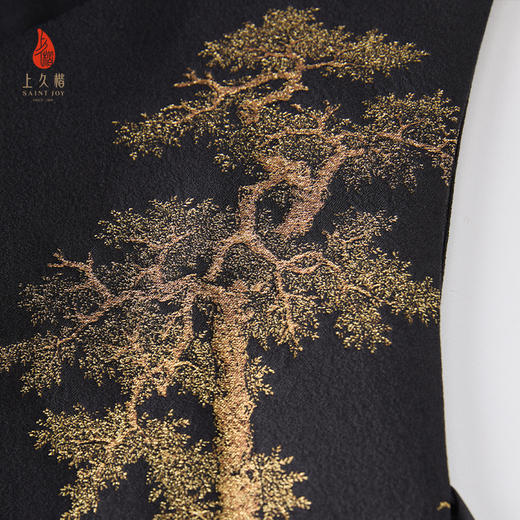 上久楷宋锦新中式轻奢女式马甲 椿萱图CY1045209002 商品图3