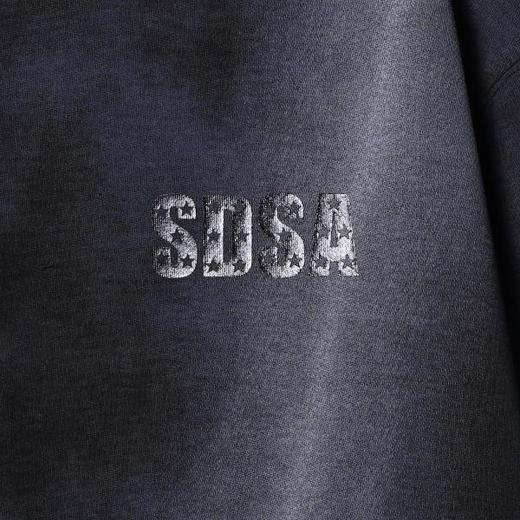 WY1098SDSA男士秋冬新款痞帅男装美式扎染印花字母圆领卫衣时尚宽松上衣 商品图3