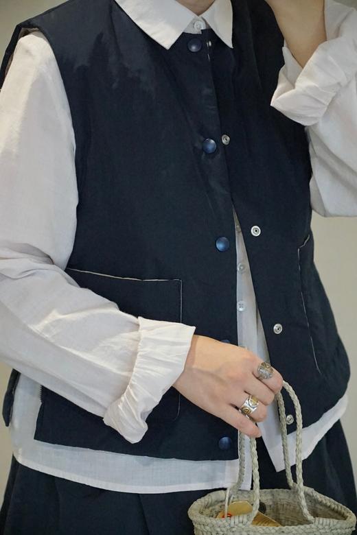 Gauze 轻薄保暖棉服马夹背心（2色可选） 商品图6