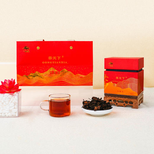 恭天下山西特产毛建茶精装吉祥如意芦芽高山云雾茶岩青兰精选大叶茶 商品图3