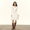 Ariseism 美式复古基础百搭白色v领针织开衫女秋季新款修身上衣 商品缩略图4