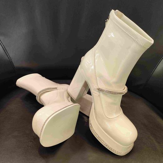 LFGJ 凌介X0107 水钻漆皮短靴 商品图5