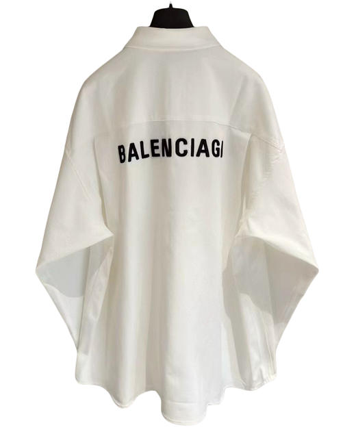 中性款廓型刺绣长袖衬衫B00 商品图1