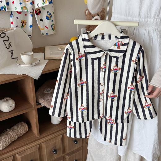 【YW】无忧购儿童秋冬睡衣男女童卡通长袖套装中大童家居服宝宝翻领开衫两件套（截单后3-5天发货) 商品图12