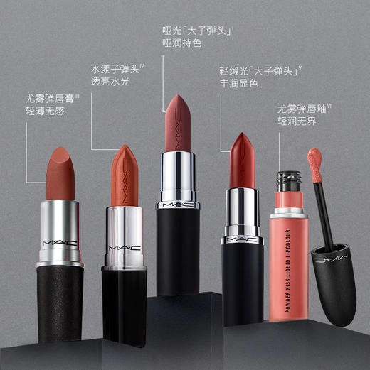 美国 MAC魅可 大子弹头哑光口红 商品图5