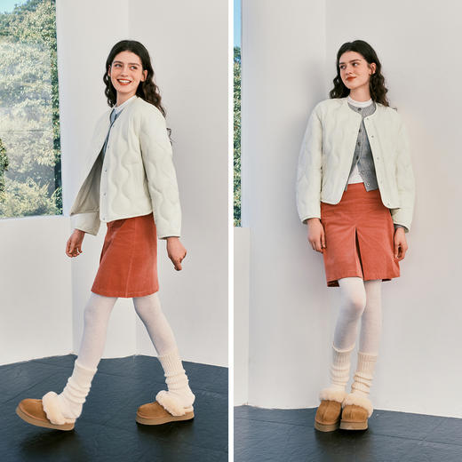 商场同款|森马羽绒服女冬防泼水轻薄90绒子圆领宽松2025新款内搭 商品图4