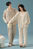 【透气婴儿棉】自然醒「椰椰奶泡」双层纱秋季柔软全棉情侣长袖睡衣A类简约家居服套装JLM 商品缩略图9
