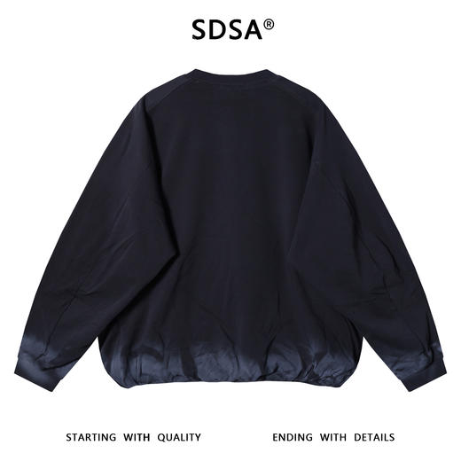 3005SDSA男士秋冬新款痞帅男装美式扎染字母印花圆领卫衣高街套头上衣 商品图5