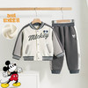 迪士尼25秋冬新款男童加绒保暖卫衣卫裤运动服ZD3ET049 商品缩略图1