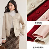 【内购】【100%绵羊毛】新中式蝶结装饰蝶圆领直筒廓形毛呢外套-W54OF8762 商品缩略图3